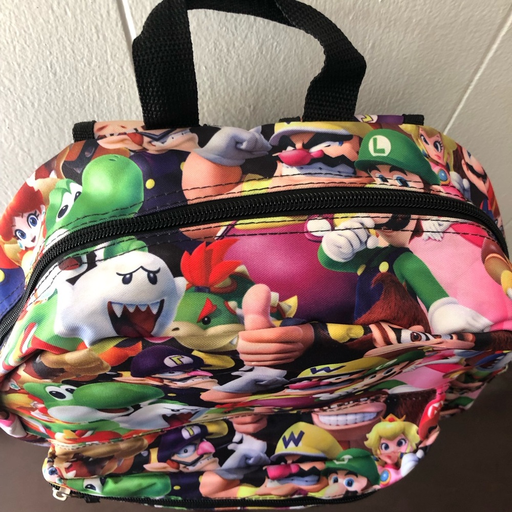 Super Mario Character Print Backpack - Multi Color - Picture 7 of 15
